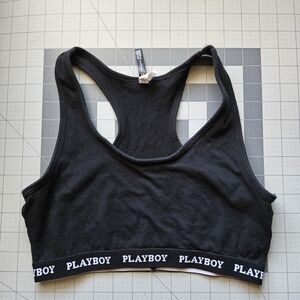 🎟 Playboy Women's Black Sports Bra